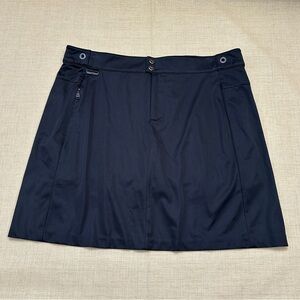 RLX Ralph Lauren Black 17in Golf Skort
